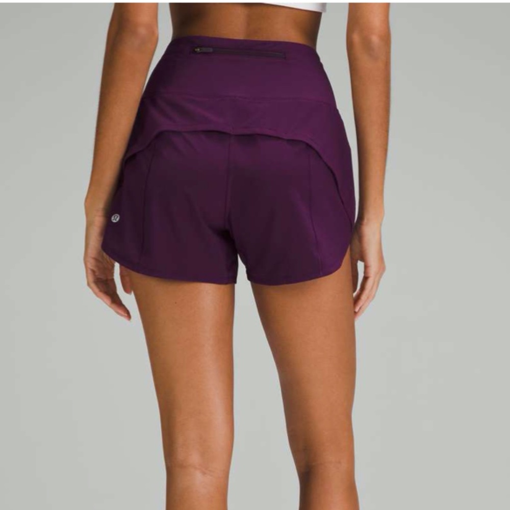 Lululemon Women's Speed Up High-Rise Lined Short 6" in Dramatic Magenta Sz 4